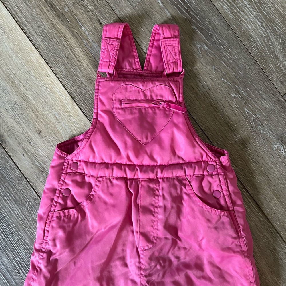 The Children's Place Pink Snow Bib Overalls - Picture 2 of 7